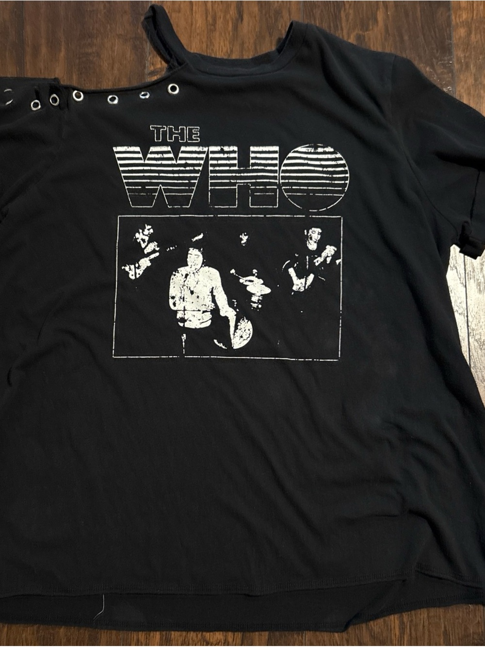Black Graphic Band Tee - woman’s  Shirt